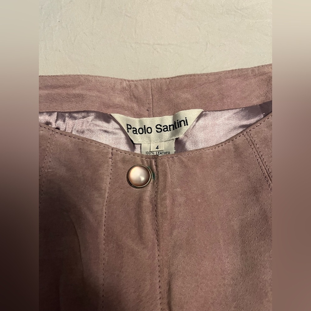 Paolo Santini Mauve Suede Pants!